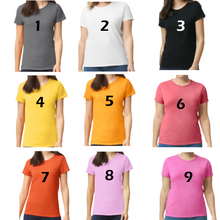 Cargar imagen en el visor de la galería, Hebrew Crewneck T-shirts with fringes, Women's Shirts with Fringes, Israelite Garments