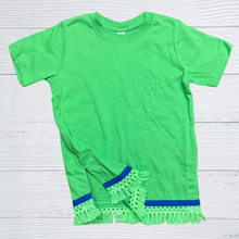Cargar imagen en el visor de la galería, Toddler Hebrew Shirt with Fringes, 48 Colors to choose from! Israelite Kids Shirts, Fringes, Embroidered Shirt with Fringes