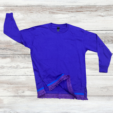 Load image into Gallery viewer, Hebrew Long Sleeves with fringes, Women's, Shirts with Fringes, Fringed clothing, Israelite Garments