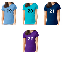 Cargar imagen en el visor de la galería, Hebrew Crewneck T-shirts with fringes, Women's Shirts with Fringes, Israelite Garments