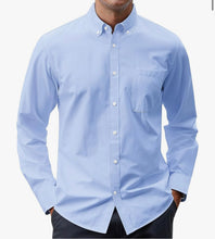 Load image into Gallery viewer, Israelite Men’s Casual Long Sleeve Button Down Shirts, Shirts with Fringes, Fringes, Hebrew Clothes, Israelite Clothes