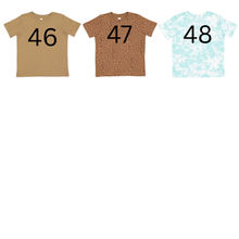 Load image into Gallery viewer, Toddler Hebrew Shirt with Fringes and Embroidery, 48 Colors to choose from! Israelite Kids Shirts, Fringes, Embroidered Shirt with Fringes