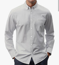 Load image into Gallery viewer, Israelite Men’s Casual Long Sleeve Button Down Shirts, Shirts with Fringes, Fringes, Hebrew Clothes, Israelite Clothes