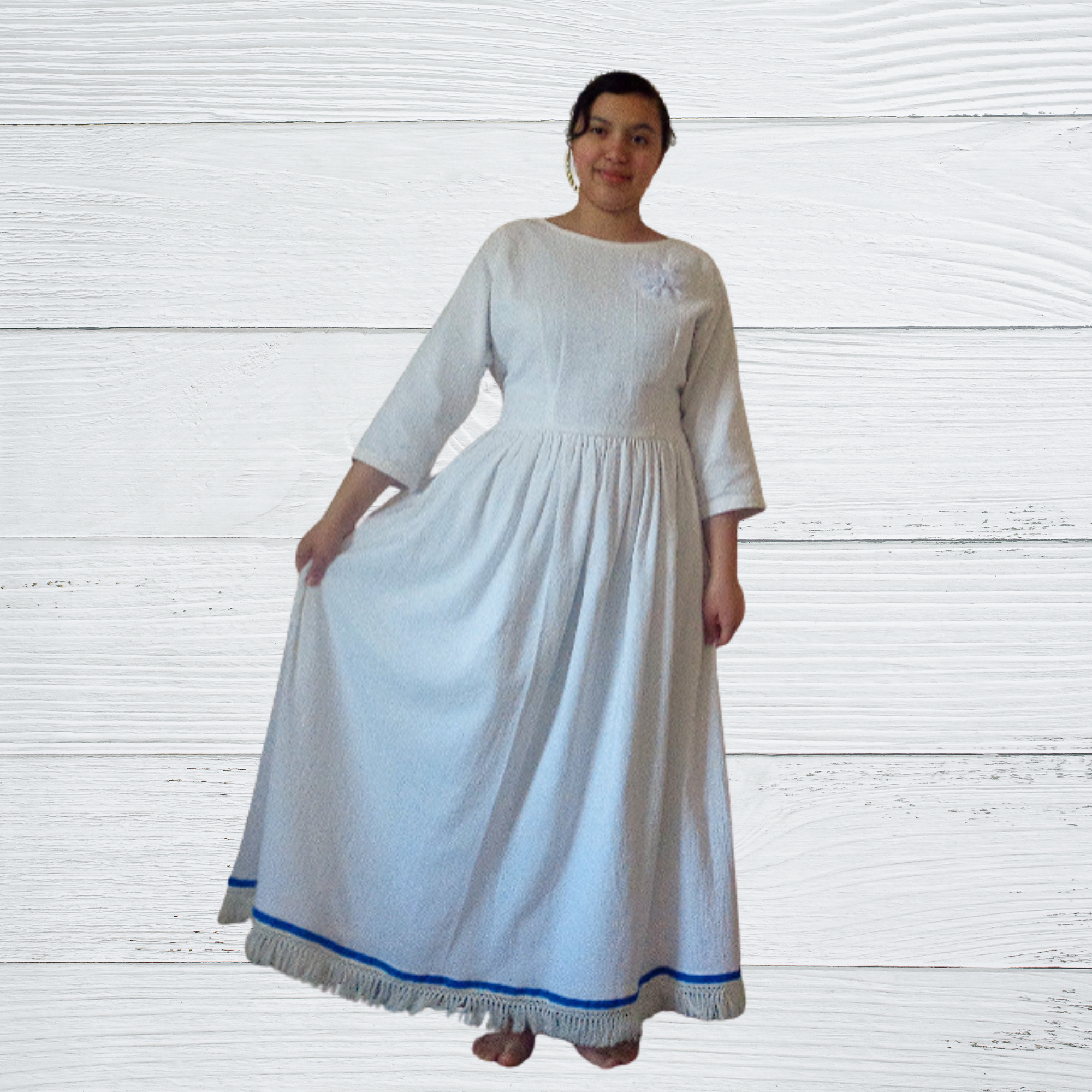 Hebrew Dress with Fringes, Israelite Garments, Fringes, Shabbat Dress – Qam  Yasharal