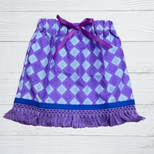 Cargar imagen en el visor de la galería, Hebrew Girls Skirt with Fringes, Israelite Garments, Fringes, Garments with Fringes, Ready to ship in a size 6-12 months
