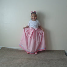 Load image into Gallery viewer, Israelite Princess Fringed Skirt with Ribbon of Blue- 100 Percent Authentic Israelite Garment