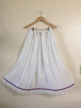 Load image into Gallery viewer, Women Skirt with fringes- Violet or Blue Border