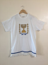 Cargar imagen en el visor de la galería, Men Israelite T-shirt with fringes
