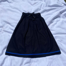 Load image into Gallery viewer, Olive Green- Women's Israelite Skirt with Fringes and blue border (Border Can be violet)