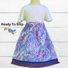 Load image into Gallery viewer, Ships out today- Size 4 Israelite Princess Skirt and Embroidered matching shirt