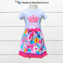 Load image into Gallery viewer, Ready to ship out today- Size 12 months Israelite Princess Skirt and Embroidered matching shirt
