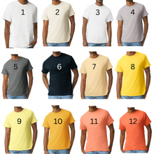 Load image into Gallery viewer, Men&#39;s Israelite T-shirt with fringes and border of blue, Shirt with fringes, fringes, Fringed Shirts for men, Fringes
