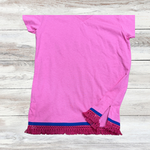 Load image into Gallery viewer, Hebrew T-shirts with fringes, Fringed v-neck shirts, Fringed clothing, Israelite Garments
