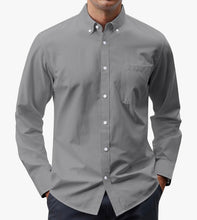 Load image into Gallery viewer, Israelite Men’s Casual Long Sleeve Button Down Shirts, Shirts with Fringes, Fringes, Hebrew Clothes, Israelite Clothes
