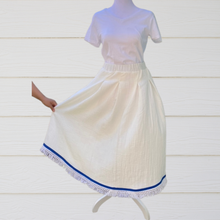 Cargar imagen en el visor de la galería, Hebrew Gauze Skirt with Fringes, Israelite Garments, Fringes
