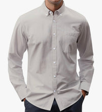 Load image into Gallery viewer, Israelite Men’s Casual Long Sleeve Button Down Shirts, Shirts with Fringes, Fringes, Hebrew Clothes, Israelite Clothes
