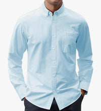 Load image into Gallery viewer, Israelite Men’s Casual Long Sleeve Button Down Shirts, Shirts with Fringes, Fringes, Hebrew Clothes, Israelite Clothes
