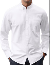 Load image into Gallery viewer, Israelite Men’s Casual Long Sleeve Button Down Shirts, Shirts with Fringes, Fringes, Hebrew Clothes, Israelite Clothes
