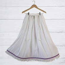 Cargar imagen en el visor de la galería, Hebrew Gauze Skirt with Fringes, Israelite Garments, Fringes
