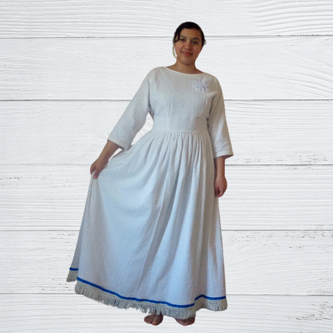 Hebrew Dress with Fringes, Israelite Garments, Fringes, Shabbat Dress – Qam Yasharal