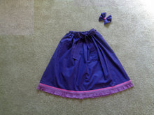 Load image into Gallery viewer, Israelite Princess Skirt with fringes &amp; Violet Ribbon- 100 Percent EVERYTHING Authentic Israelite Garment
