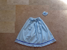 Load image into Gallery viewer, Israelite Princess Fringed Skirt with Ribbon of Blue- 100 Percent Authentic Israelite Garment
