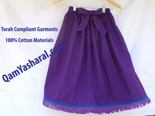 Women's Israelite Skirt with Fringes