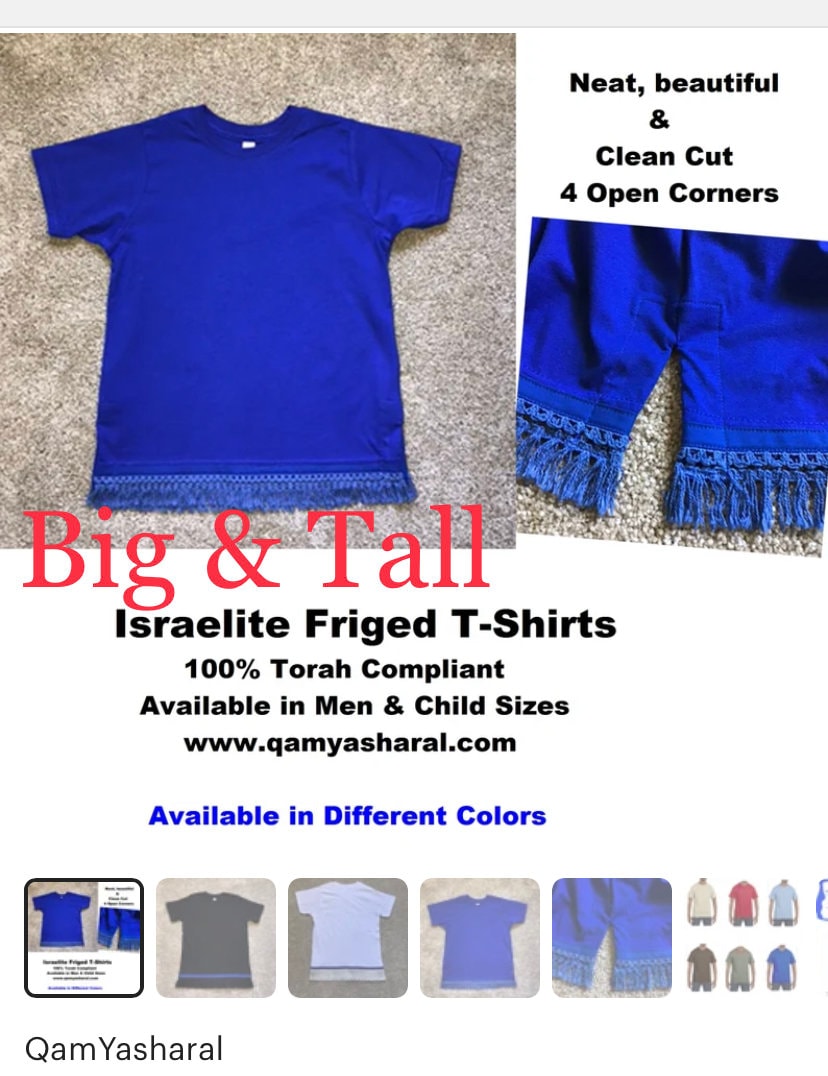 Men's Israelite T-Shirts- Big & Tall