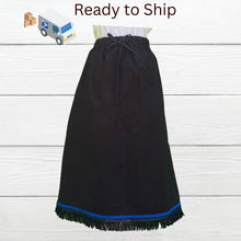 Load image into Gallery viewer, Women&#39;s Israelite Skirt with Fringes and blue border (Border Can be violet)
