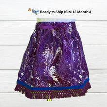 Load image into Gallery viewer, Ready to ship out today- Size 12 months Israelite Princess Skirt and Embroidered matching shirt
